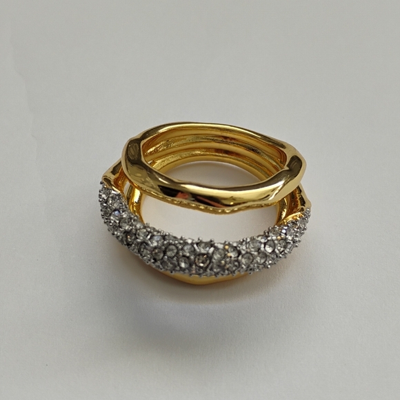 Alexis Bittar Solanales Crystal Orbiting Ring-gold Size 7 - Picture 6 of 7